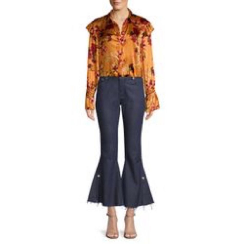 MOTHER OF PEARL Autumn Marin Silk Floral Blouse Large NWT - Picture 6 of 9